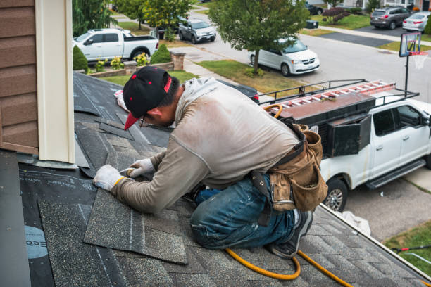 Professional Roofing technician working in Montpelier, ND